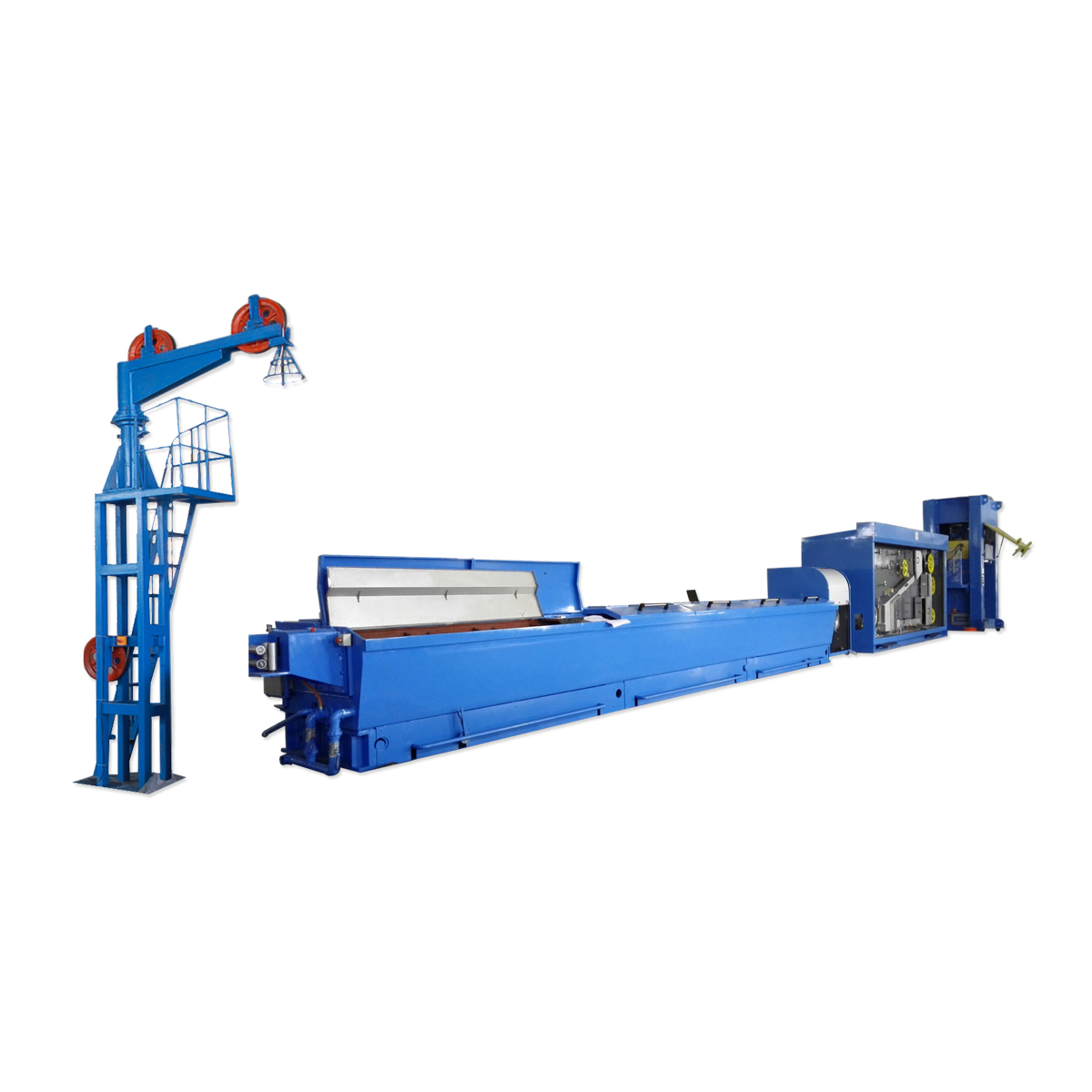 LHD450/13DT-CU Copper Rod breakdown machine with annealer online